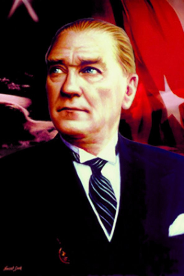 Atatürk Resmi Raşel Kumaş 100x150cm.