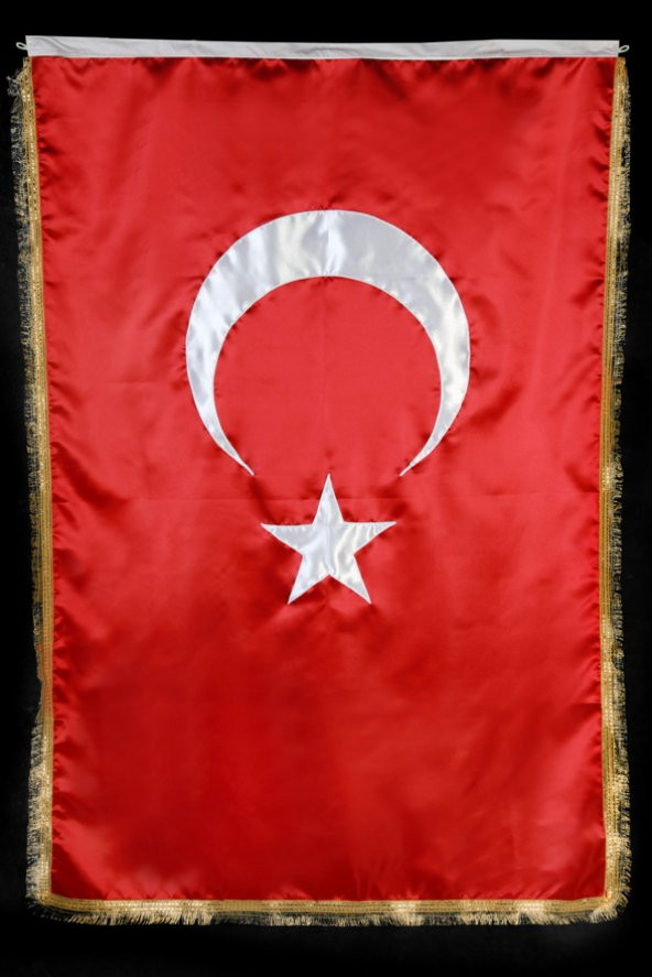 Makam Bayrağı Saten Simli 100x150cm. Direksiz - 2