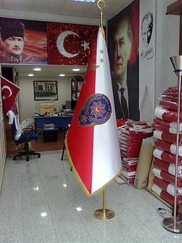 ÖZEL LOGOLU TELALI MAKAM BAYRAĞI