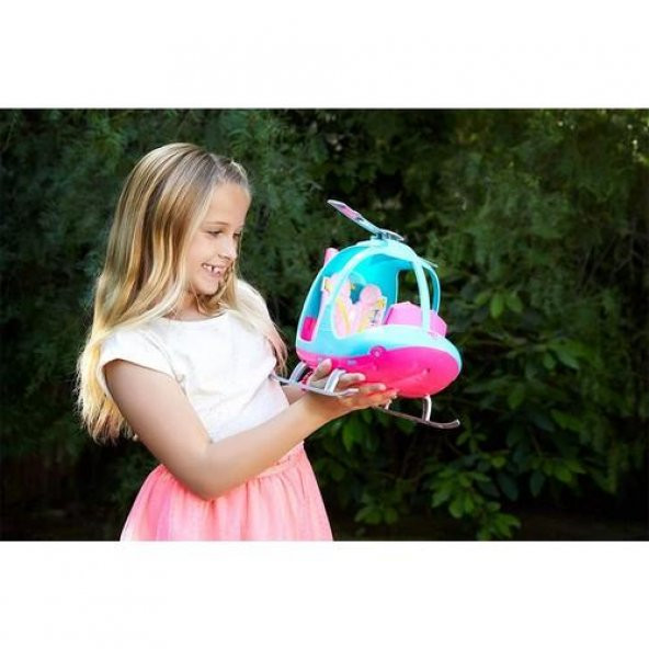 MATTEL BARBIE nin PEMBE HELİKOPTERİ FWY29 - 4