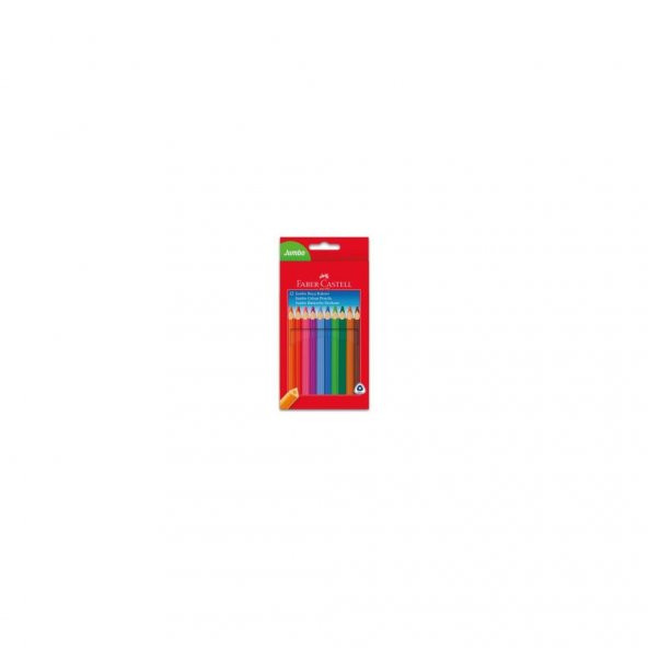Faber-Castell Boya Kalemi 12 Renk  Jumbo Tam Boy Üçgen