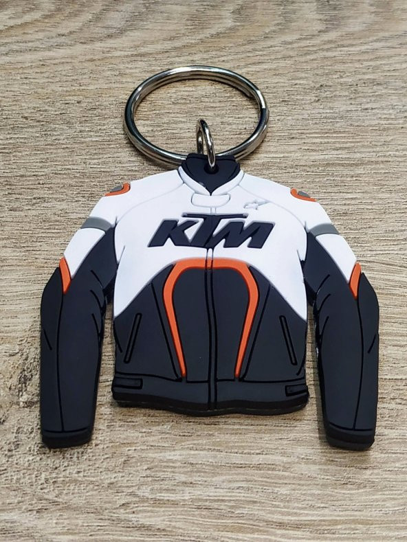 KTM Motorcu Montu Şeklinde Anahtarlık  6x6 cm Hediyelik Süs