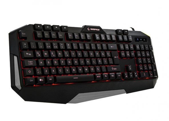 KLAVYE RAMPAGE KB-RX7 ALPOR GRİ USB 3 RENK ANDINLATMALI Q GAMİNG KLAVYE - 2