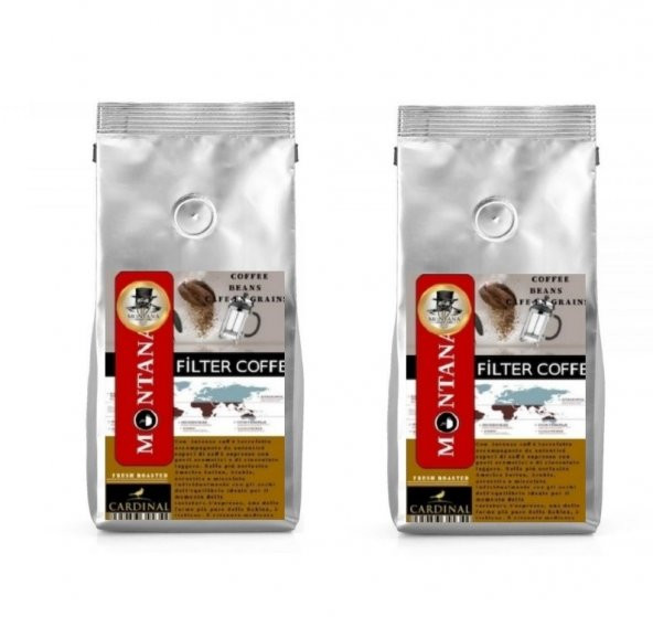Montana Coffee Beans Filtre Kahve 1 Kg x 2 Adet