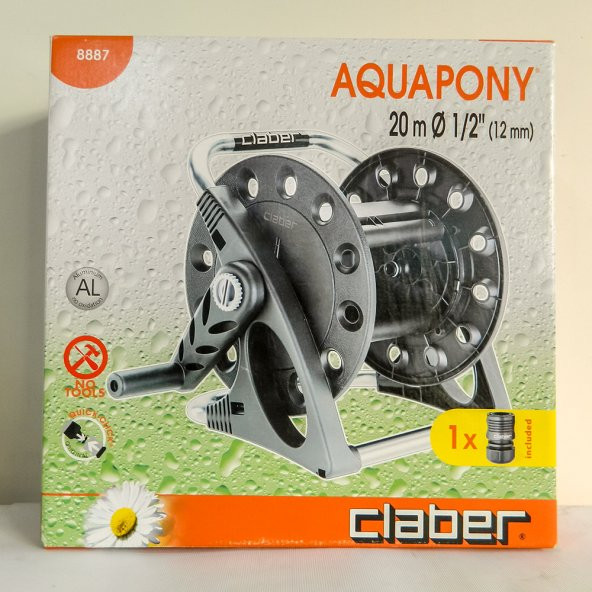 Claber 8887 Aquapony Hortum Makarası