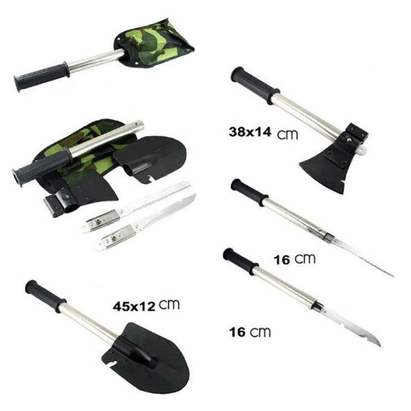 Square X-14 Katlanır Kürek Kazma Balta Bıçak Teste - 2
