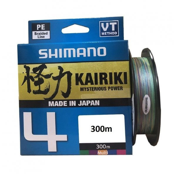 Shimano Kairiki 4 0,13mm 300m Multi Color İp Misin