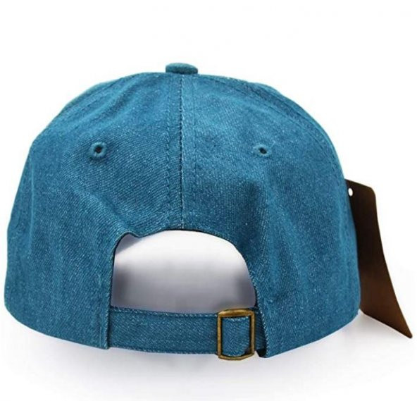 Beyzbol Şapkası 100 Pamuk Düz Eskitme - Yeni Sezon – Son Trend - Mavi - 5