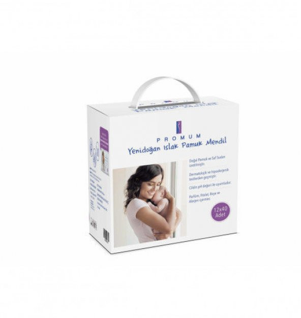 Promum Yenidoğan Islak Pamuk Mendil 12*40 adet