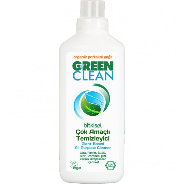 U Green Clean Bitkisel Çok Amaçlı Temizleyici Portakal Yağlı 1 L