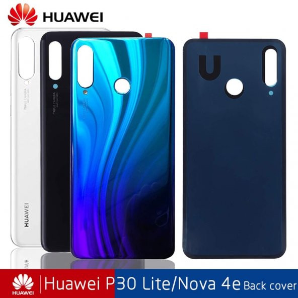 Huawei P30 Lite Arka Kapak Pil Batarya Kapağı Cam - 4