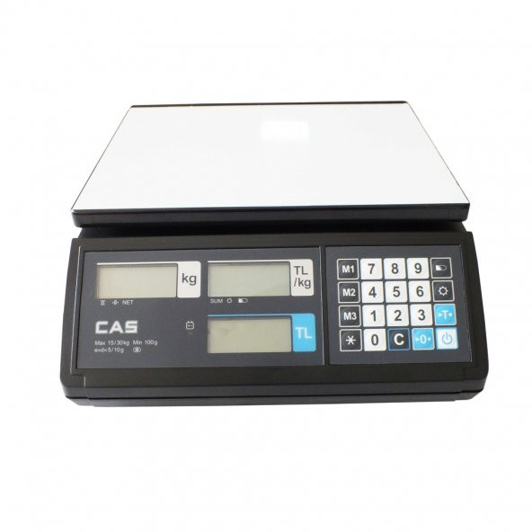 Cas ER-JR 30kg Fiyat Hesaplamalı Bilgisayar Bağlantılı Terazi - 2