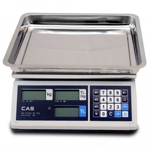 Cas ER-JR 30kg Fiyat Hesaplamalı Bilgisayar Bağlantılı Terazi - 4