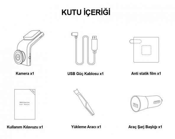 360 G300 1296p 160° Geniş Açı Gece Görüş Dahili GPS Akıllı Araç İçi Kamera - 7