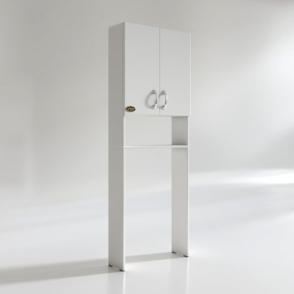 Kenzlife Çamaşır Makinesi Dolabı Veronika Byz 180*066*20 Banyo Çift Kapaklı Arkalıksız - 4