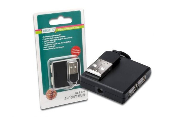 DIGITUS DA-70217 USB2.0  4lü  HUB,PLASTİK - 2