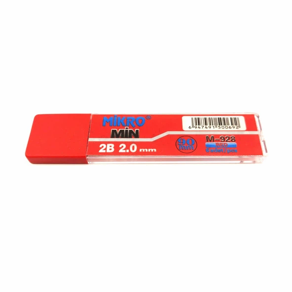 Mikro Kurşun Kalem Ucu 2Mm Kırmızı M-928 (1 Adet)