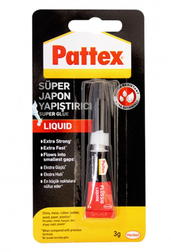 Pattex Süper Japon Yapıştırıcı 3gr 177767 (1 Adet)