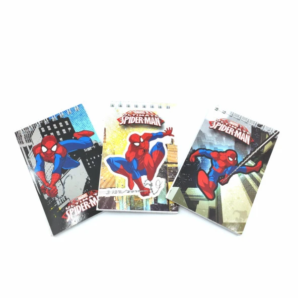 Keskin Spiderman A7 Spiralli Bloknot Defteri 140100-06-85 (1 Adet)