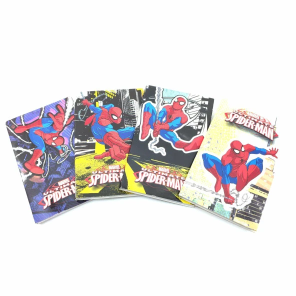 Keskin Spiderman A7 İkili Bloknot Defteri 140200-06-66 (1 Adet)