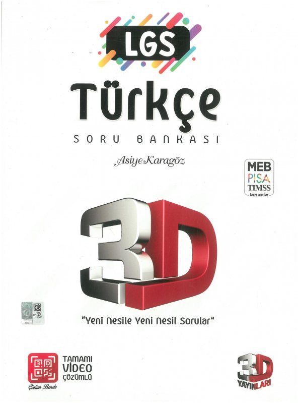 3D Lgs Türkçe Soru Bankası Tamamı Video Çözümlü