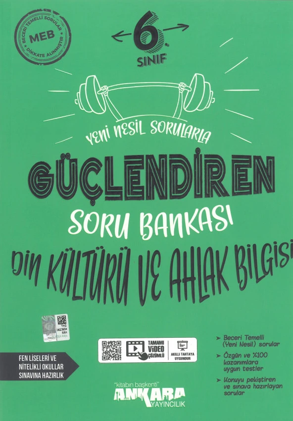 Ankara 6. Sınıf Güçlendiren Din ve Ahlak Bilgisi Kültürü Soru Bankası