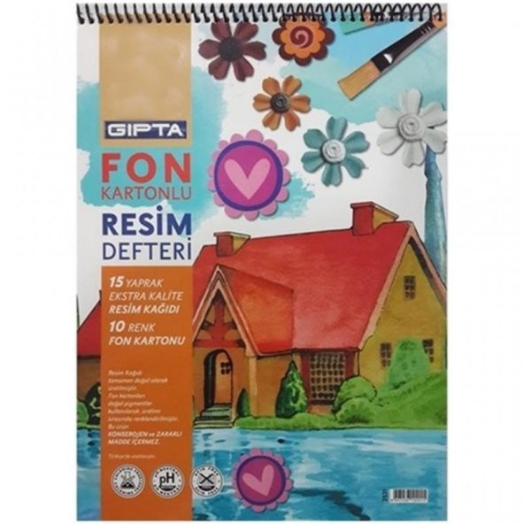 Gıpta 25-35 15 Yaprak & 10 Yaprak Resim Defteri & Fon Kartonu - 2