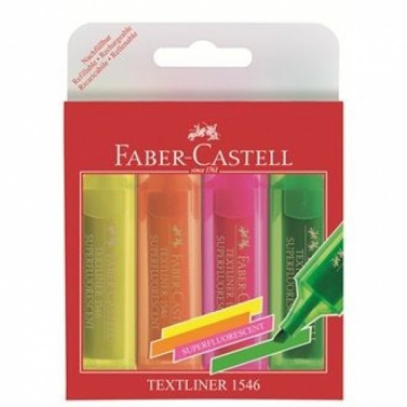 Faber-Castell Textliner 154604 4 Adet
