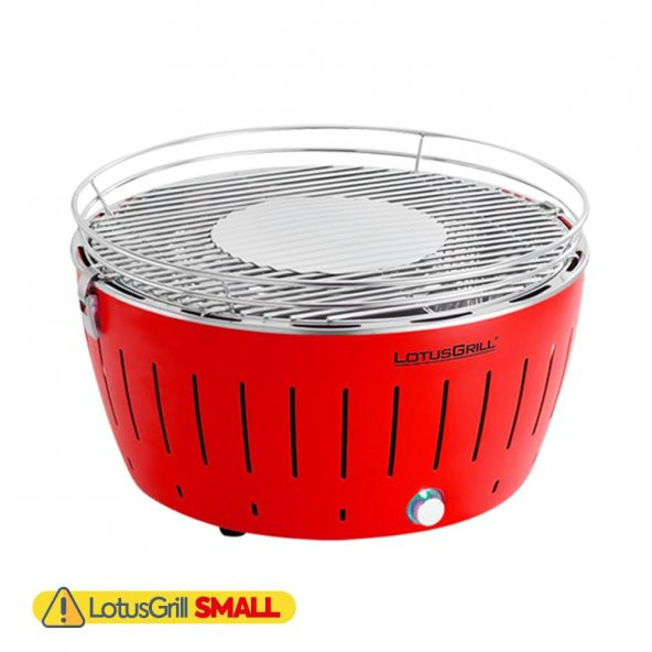 LotusGrill Kömürlü Dumansız Mangal SMALL 26CM Kırmızı