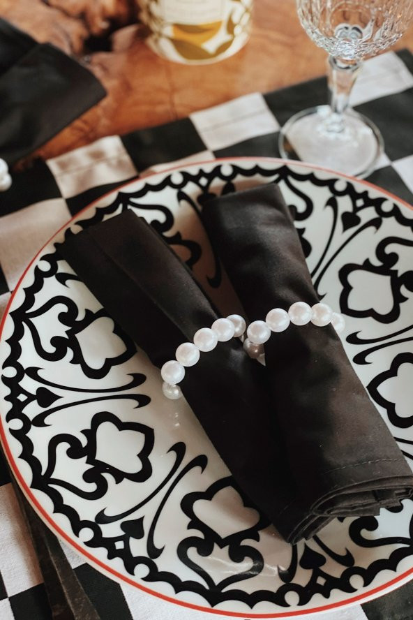 12li İnci Peçete Yüzüğü