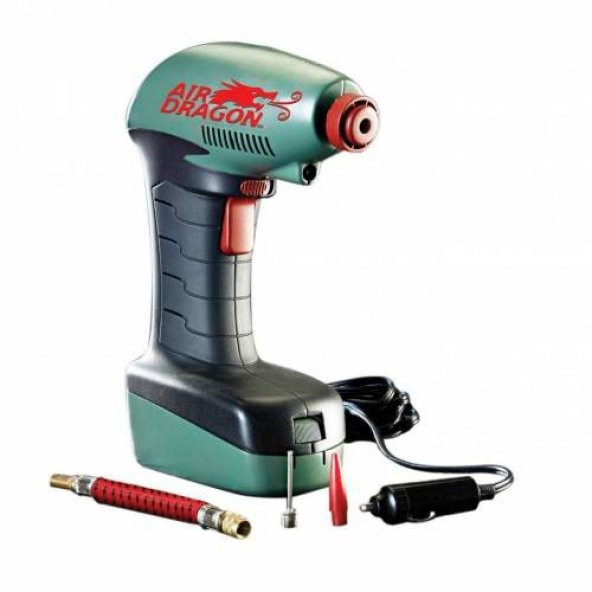 Air Dragon Taşınabilir 12 Volt Araç Hava Kompresörü Lastik Şişirme Tabancası,Hava Saatli Çok Amaçlı - 4
