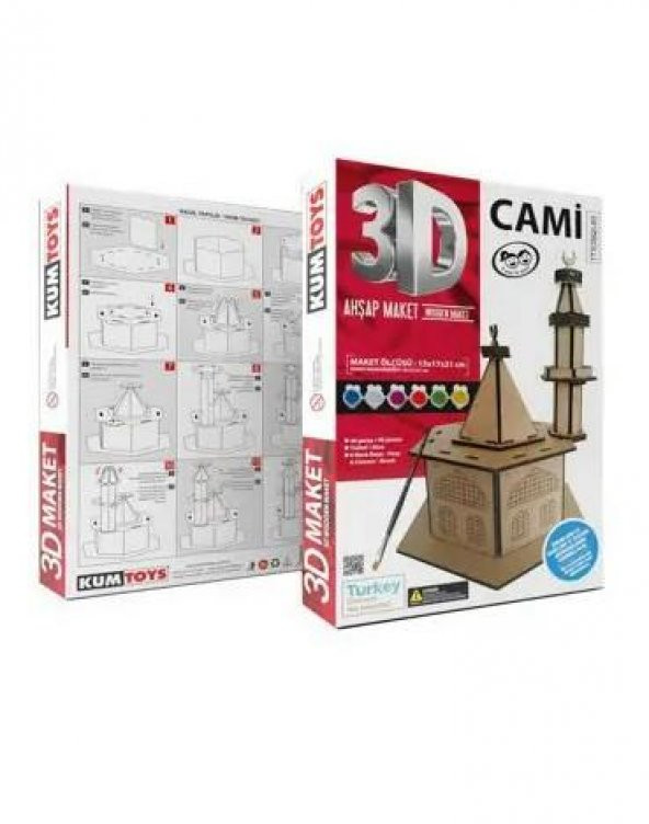Kum Toys 3D Ahşap Maket Camii