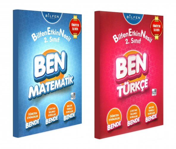 Bilfen 2. Sınıf BEN Matematik + Türkçe Etkin Nesil Seti 2 Kitap