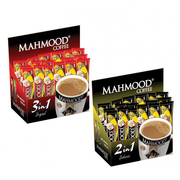 Mahmood Coffee 2si1 arada ve 3ü1 arada 48 Adet