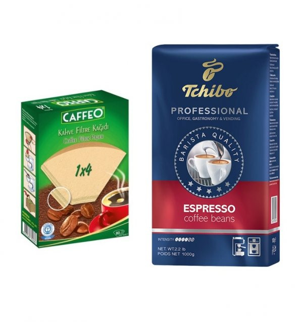 Tchibo Profesional Espresso 1 Kg Ve Filtre Kahve Kağıdı 80 Adet