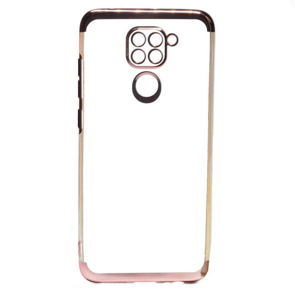 Xiaomi Redmi Note 9 Kılıf Köşeleri Renkli Kamera Çıkıntlı Şeffaf - 3