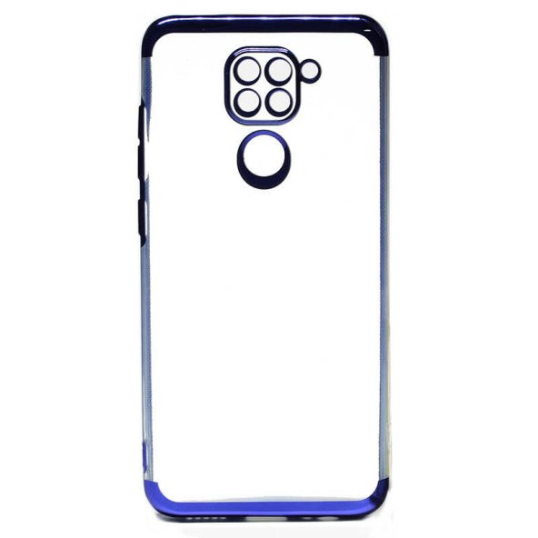 Xiaomi Redmi Note 9 Kılıf Köşeleri Renkli Kamera Çıkıntlı Şeffaf - 4
