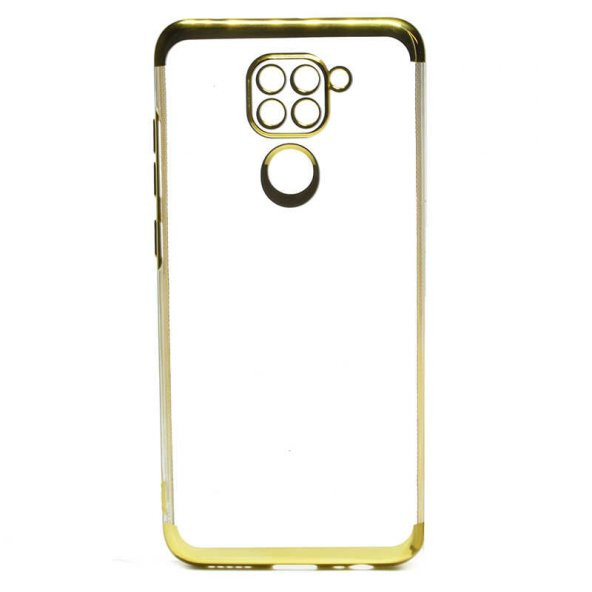 Xiaomi Redmi Note 9 Kılıf Köşeleri Renkli Kamera Çıkıntlı Şeffaf - 5