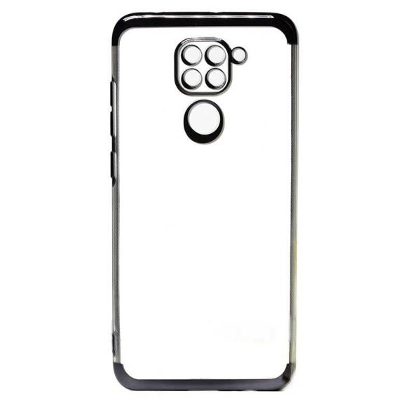 Xiaomi Redmi Note 9 Kılıf Köşeleri Renkli Kamera Çıkıntlı Şeffaf - 6