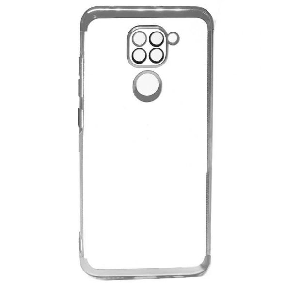 Xiaomi Redmi Note 9 Kılıf Köşeleri Renkli Kamera Çıkıntlı Şeffaf - 7