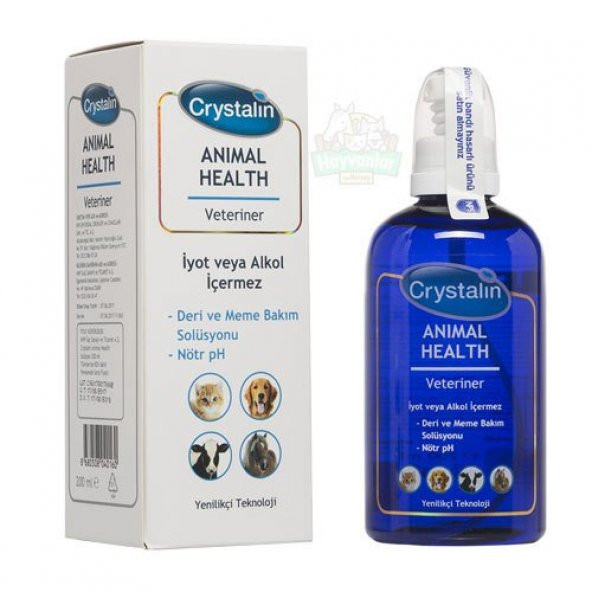 Crystalin Animal Health Yara Temizleme Antiseptiği 200 ML
