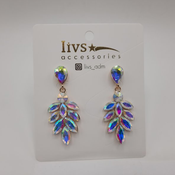 Abiye Taşlı Küpe  Livs KÜ-09-0005 - 2
