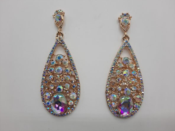 Abiye Taşlı Küpe  Livs KÜ-09-0181