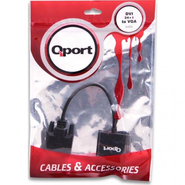 QPORT DVI 24+1 ERKEK-VGAYA AKTİF ÇEVİRİCİ (Q-VDV2) - 4