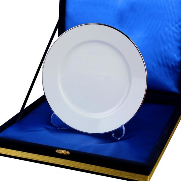 Elsanat Plaket Tabak Porselen 18cm Kurumsal Hediye