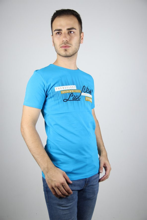 Blackcoach Erkek Bisiklet Yaka Nakış Eva Slim-Fit T-Shirt - 2