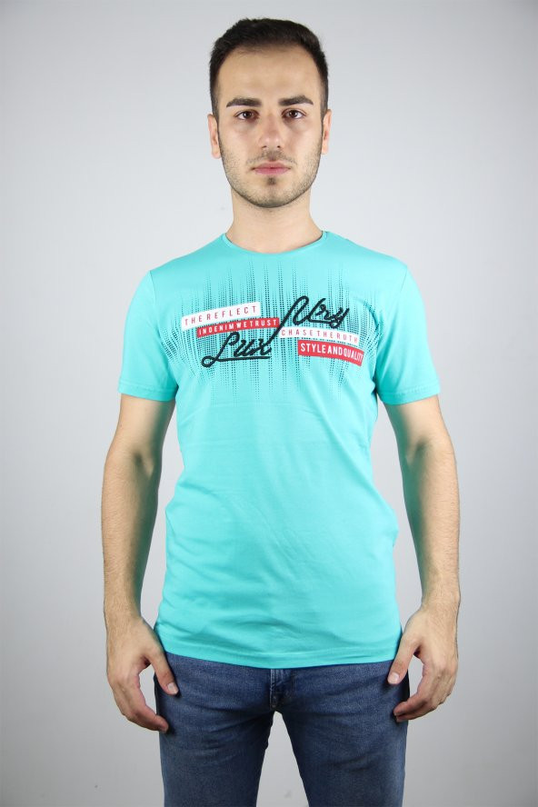 Blackcoach Erkek Bisiklet Yaka Nakış Eva Slim-Fit T-Shirt - 6