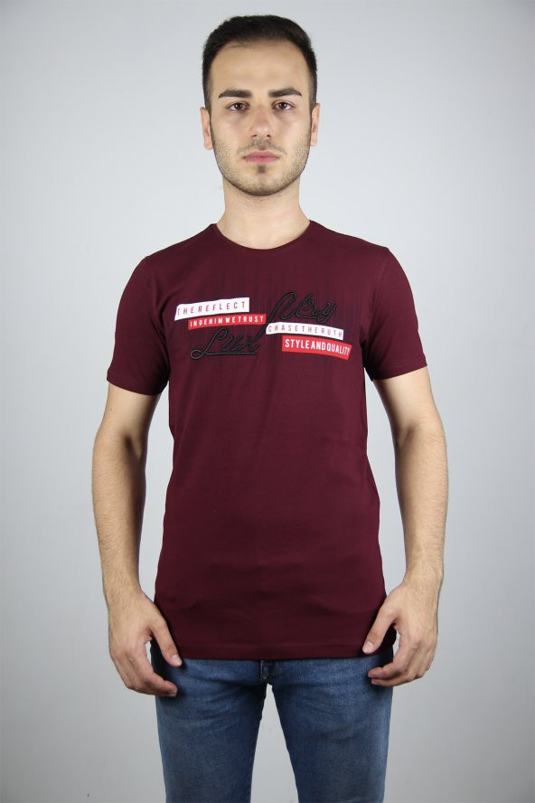 Blackcoach Erkek Bisiklet Yaka Nakış Eva Slim-Fit T-Shirt - 8