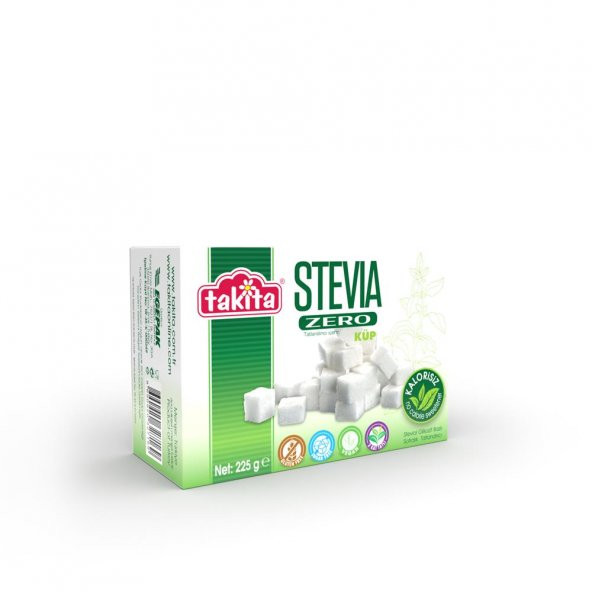 Takita Stevia Zero Küp Beyaz Tatlandırıcı 225 g