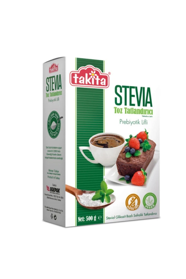 Takita Stevia Prebiyotik Lifli Toz Tatlandırıcı 500g